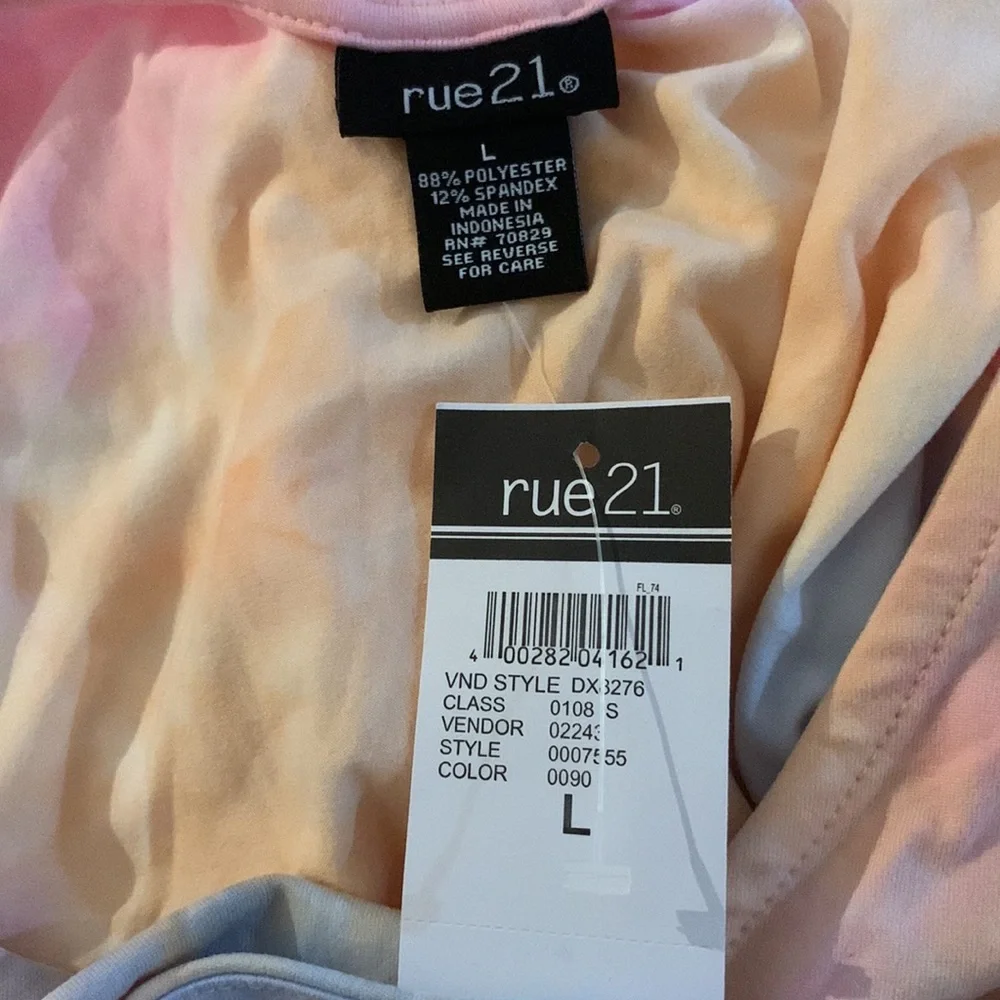 Pastel Tie Dye Ruched Front Mini Dress - Picture 7 of 8